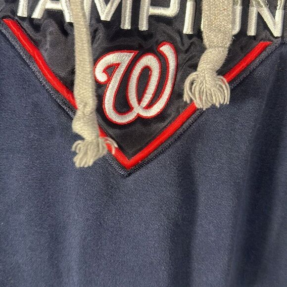 Washington Nationals 2019 World Series Champions XL Hoodie Sweatshirt Blue - Picture 3 of 7